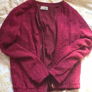 NWOT AVALEIGH CRANBERRY JACKET